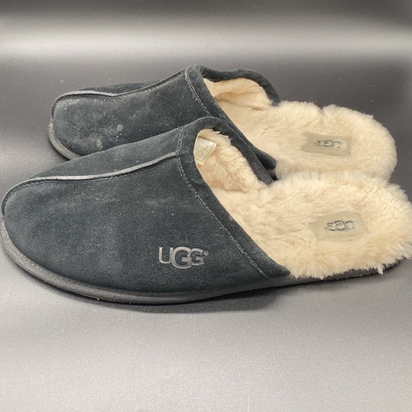Ugg Scuff Black  Slippers - Men's size 12 - Picture 4 of 7
